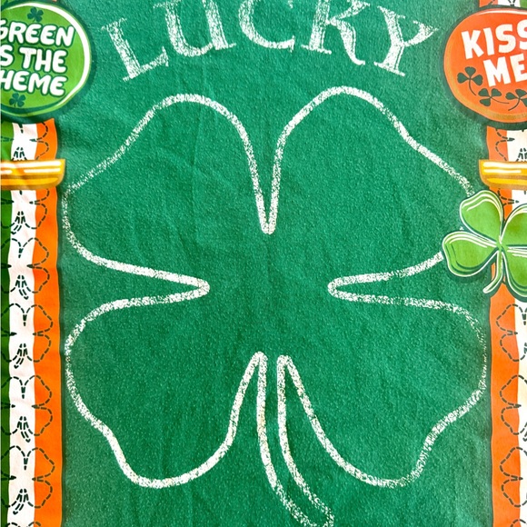 Lucky Shamrock St Patricks Day Graphic T Shirt Large Green - Picture 5 of 8